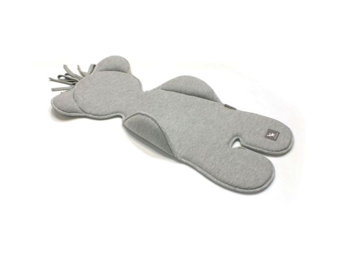 Матрац в коляску та автокрісло Cottonmoose Bear 583/49 melange cotton jersey (сірий меланж)