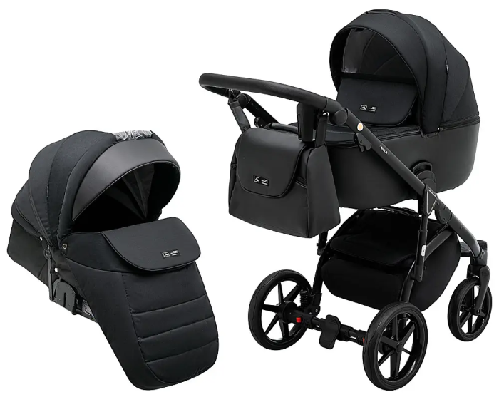 Коляска 2 в 1 Adamex Nola PS-1 черный