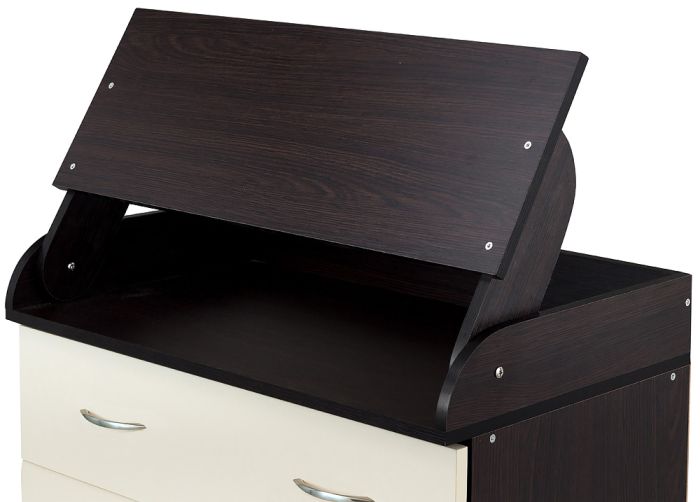 Пеленальный комод Babyroom Комод 4 тел.Big 102x80x50  венге-ваниль