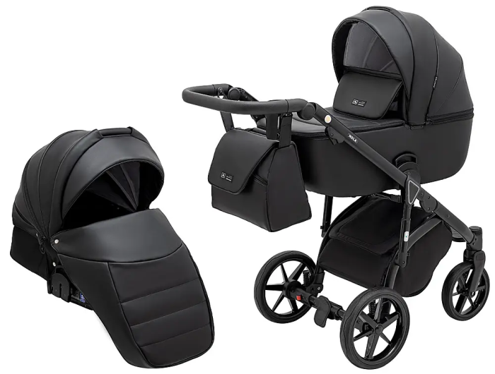 Коляска 2 в 1 Adamex Nola Eco SA-2 черный