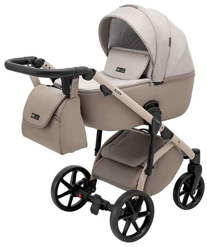 Коляска 2 в 1 Adamex Nola Natura 4 Cappuccino