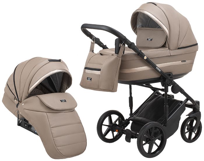 Коляска 2 в 1 Adamex Rimini ECO кожа 100% RI-213