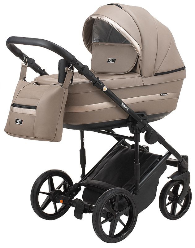 Коляска 2 в 1 Adamex Rimini ECO кожа 100% RI-213