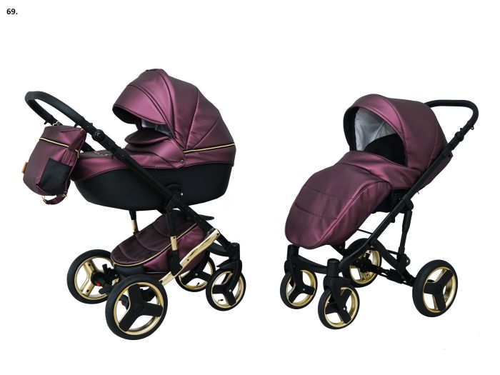 Коляска 2 в 1 Mikrus Onyx 69 фиолет