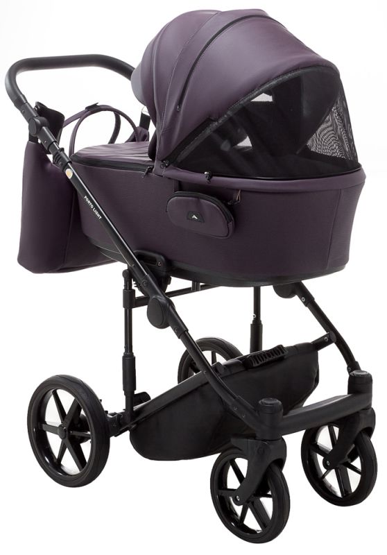 Коляска 2 в 1 Adamex Porto Light ECO кожа 100% SA-14 фиолетовый