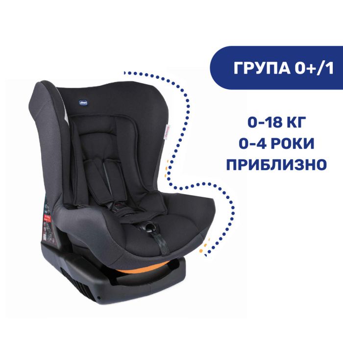 Автокресло Chicco Cosmos, группа 0+/1 Jet Black