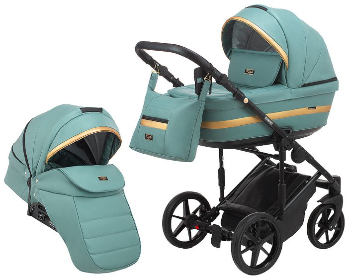 Коляска 2 в 1 Adamex Rimini ECO кожа 100% RI-233