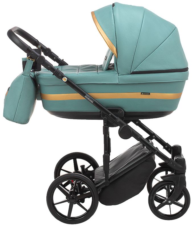 Коляска 2 в 1 Adamex Rimini ECO кожа 100% RI-233