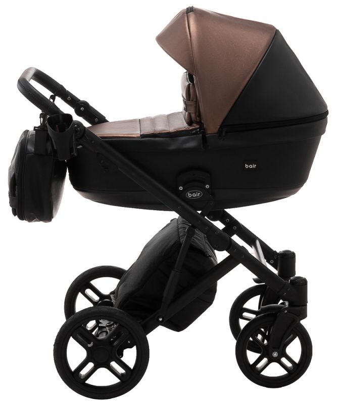 Коляска 2 в 1 Bair Kiwi кожа 100% BK-122 бронза