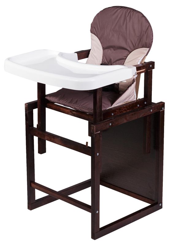 Стілець-трансформер Babyroom Поні-220 тонований пластикова стільниця шоколад-бежевий