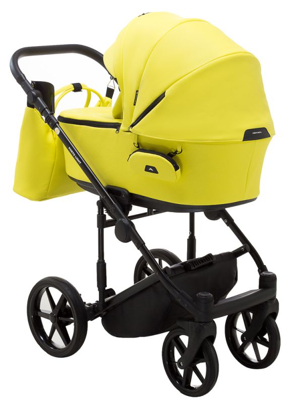 Коляска 2 в 1 Adamex Porto Light ECO шкіра 100% SA-22 жовтий