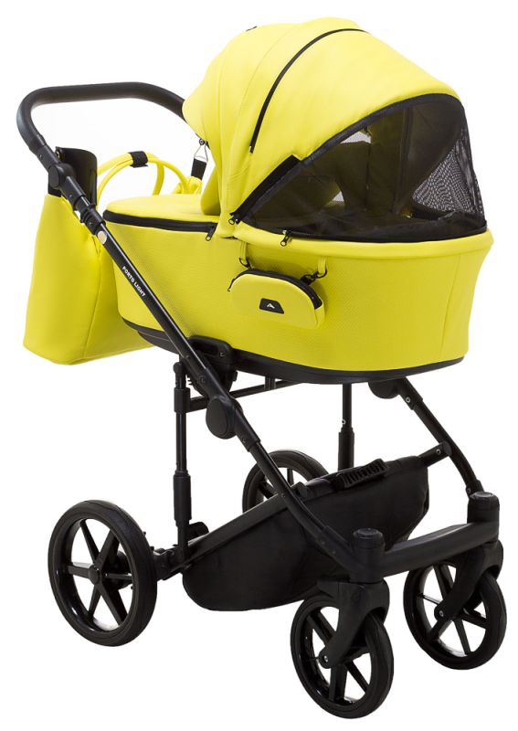 Коляска 2 в 1 Adamex Porto Light ECO шкіра 100% SA-22 жовтий