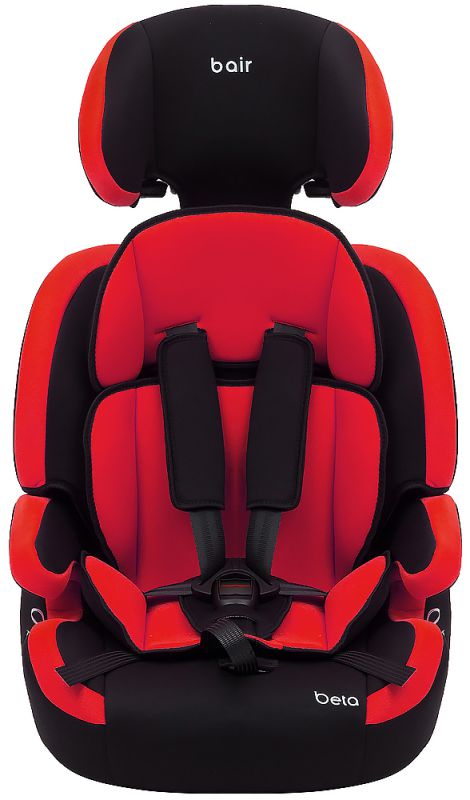 Автокресло Bair Beta 1/2/3 (9-36 кг) DB2426 черный - красный