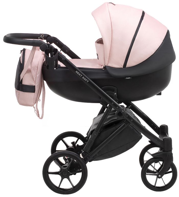 Коляска 2 в 1 Bair Next Soft 09 светло-розовый