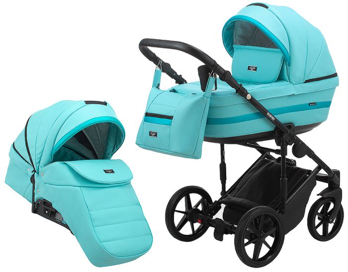 Коляска 2 в 1 Adamex Rimini ECO кожа 100% RI-232