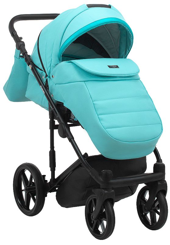 Коляска 2 в 1 Adamex Rimini ECO кожа 100% RI-232