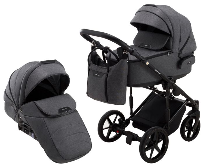 Коляска 2 в 1 Adamex Porto Light Tip TK-57 графіт 