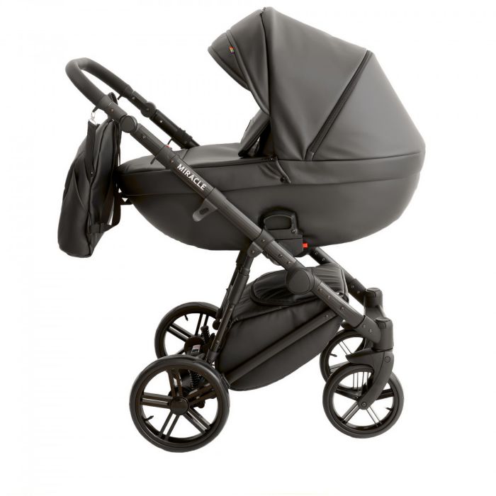 Коляска 2 в 1 Broco Miracle Black (black, черный)