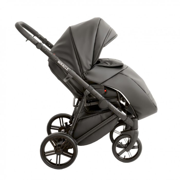 Коляска 2 в 1 Broco Miracle Black (black, черный)