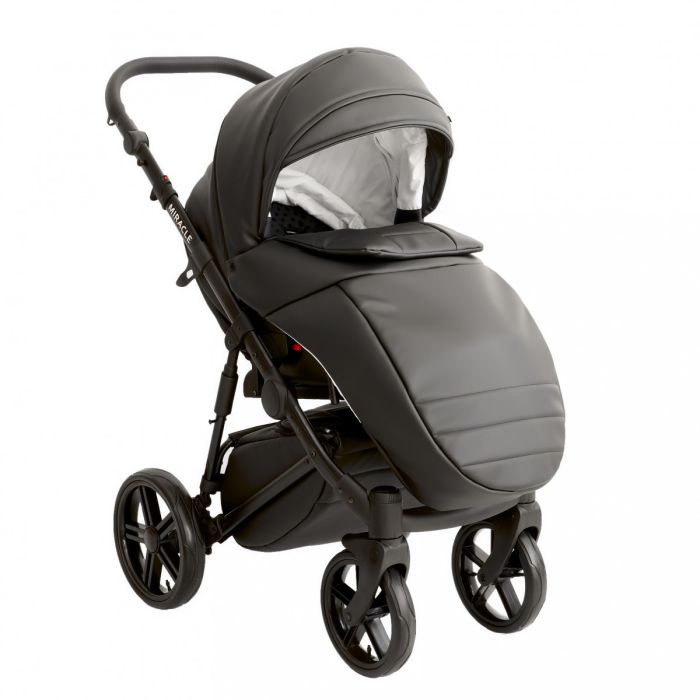 Коляска 2 в 1 Broco Miracle Black (black, черный)