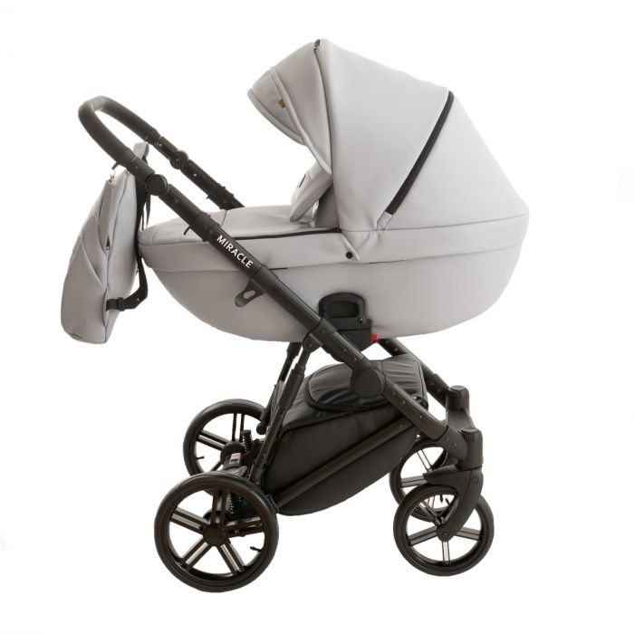 Коляска 2 в 1 Broco Miracle Black (grey, серый)