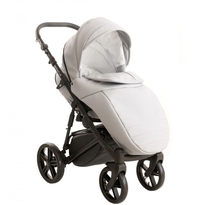 Коляска 2 в 1 Broco Miracle Black (grey, серый)