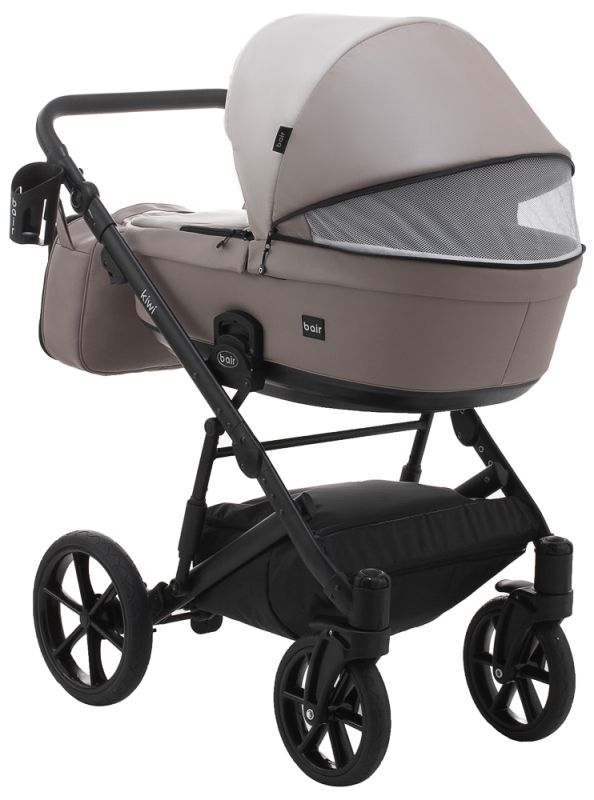 Коляска 2 в 1 Bair Kiwi кожа 100% BK-14/13 беж - капучино