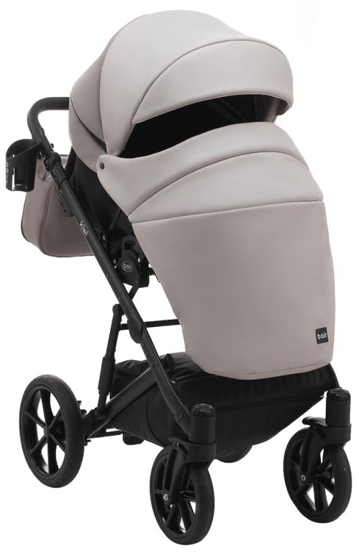 Коляска 2 в 1 Bair Kiwi кожа 100% BK-14/13 беж - капучино
