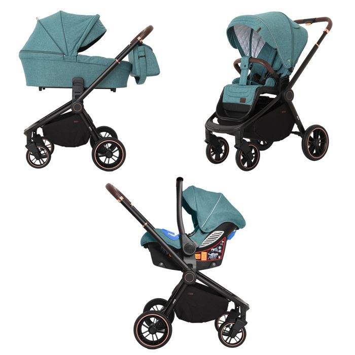 Коляска 3 в 1 CARRELLO Epica CRL-8511/1 Tea Green +дождевик /1/