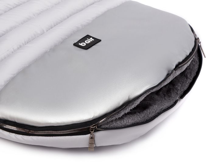 Зимовий конверт Bair Polar premium сірий - срібло шкіра