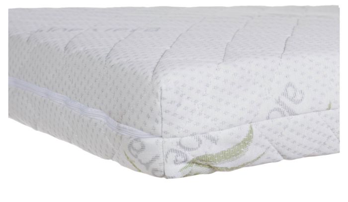 Матрас Babyroom Aloe Vera (кокос, поролон, кокос) - 7 см.  белый