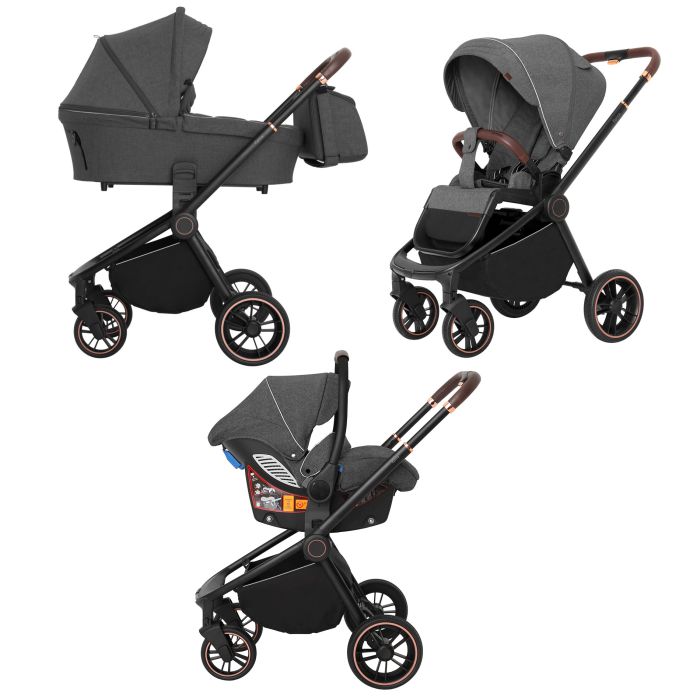 Коляска 3 в 1 CARRELLO Epica CRL-8511/1 Iron Grey + дощовик /1/