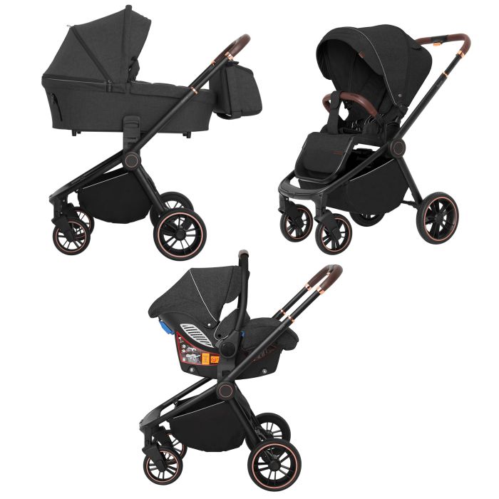 Коляска 3 в 1 CARRELLO Epica CRL-8511/1 Space Black +дождевик /1/