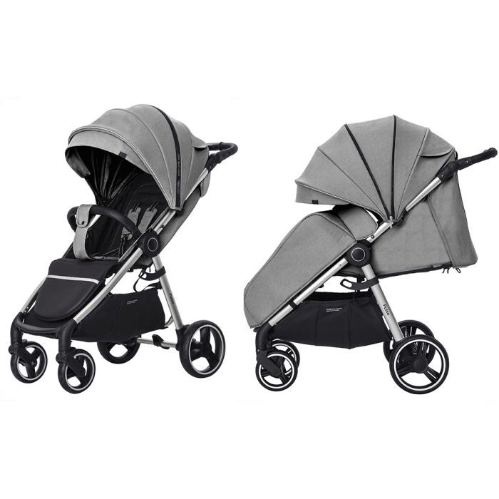 Коляска прогулочная CARRELLO Pulse CRL-5507 Pearl Grey +дождевик L /1/