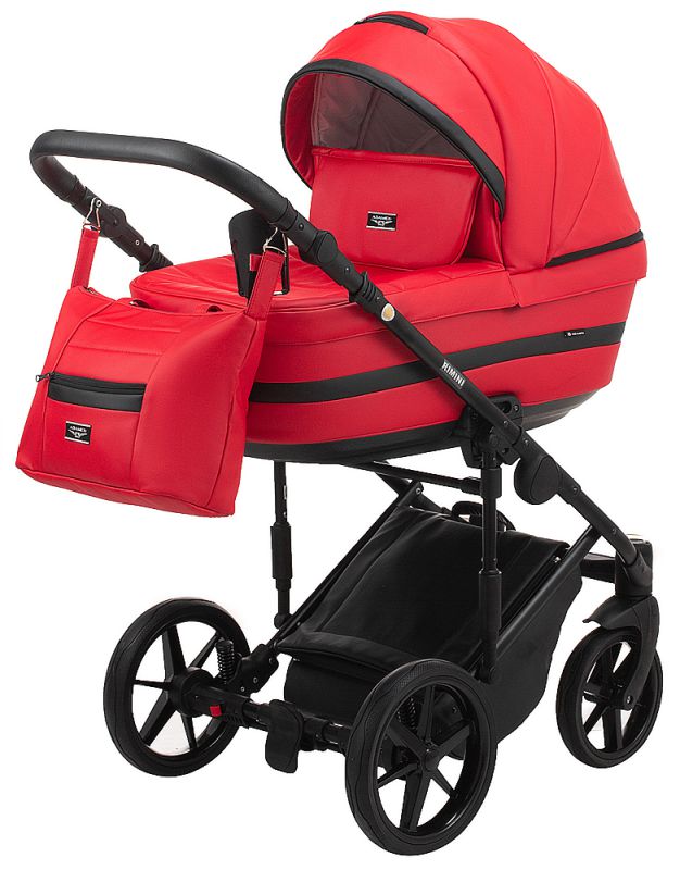 Коляска 2 в 1 Adamex Rimini ECO кожа 100% RI-235