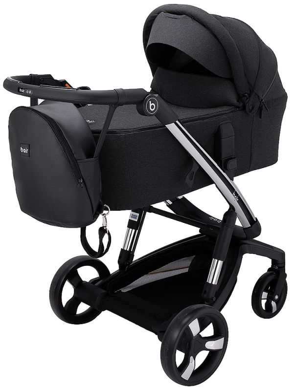 Коляска 2 в 1 Bair Electra B-touch system BE-01 black (чорний)