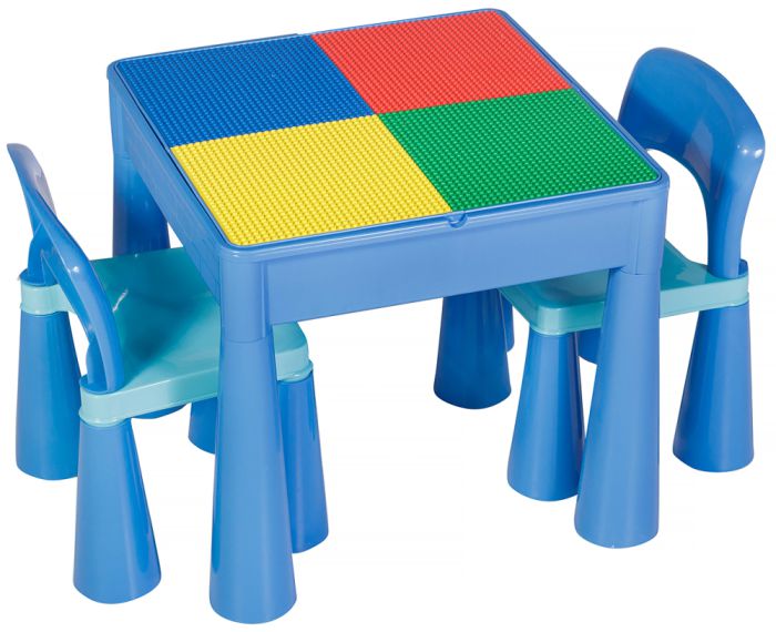 Стіл та 2 стільці Tega Mamut 899B light blue-blue