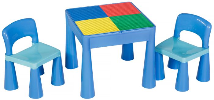 Стіл та 2 стільці Tega Mamut 899B light blue-blue