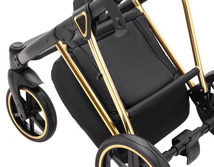 Коляска 2 в 1 Adamex Belissa Special Edidion (Gold) PS-608 графіт - графіт шкіра (перфорація)