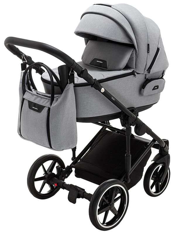 Коляска 2 в 1 Adamex Porto Light LUX TK-56 серый