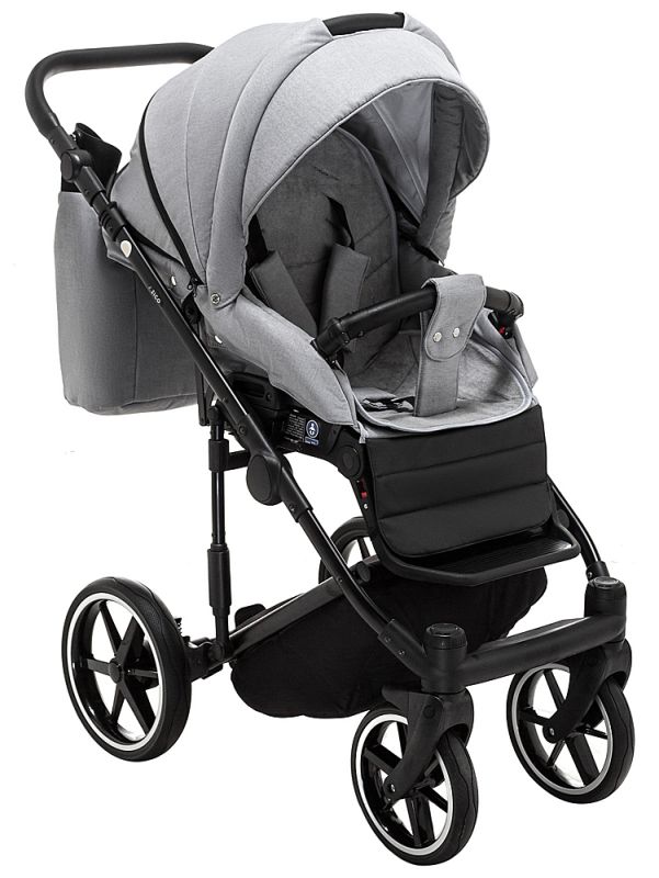 Коляска 2 в 1 Adamex Porto Light LUX TK-56 серый
