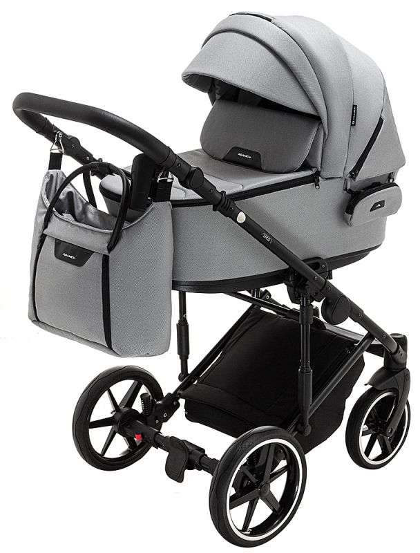 Коляска 2 в 1 Adamex Porto Light Tip TK-83 сірий