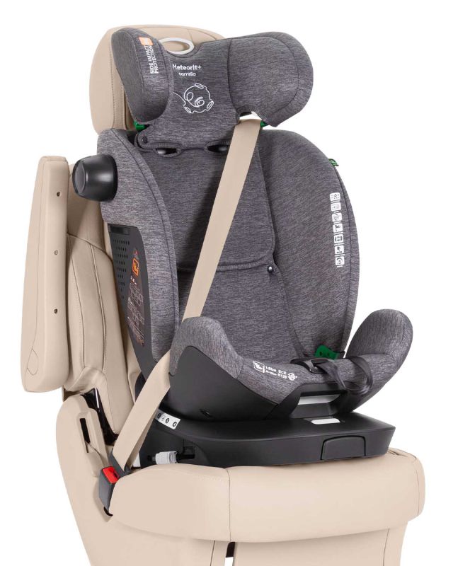 Автокресло CARRELLO Meteorit+ CRL-17515 Marble Grey i-Size 40-150см ISOFIX с поворотом и опорной стойкой