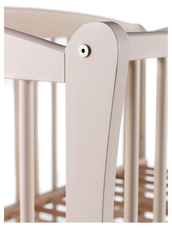 Кровать Babyroom Елит маятник, ящик, откидной бок DEMYO-5  бук слоновая кость