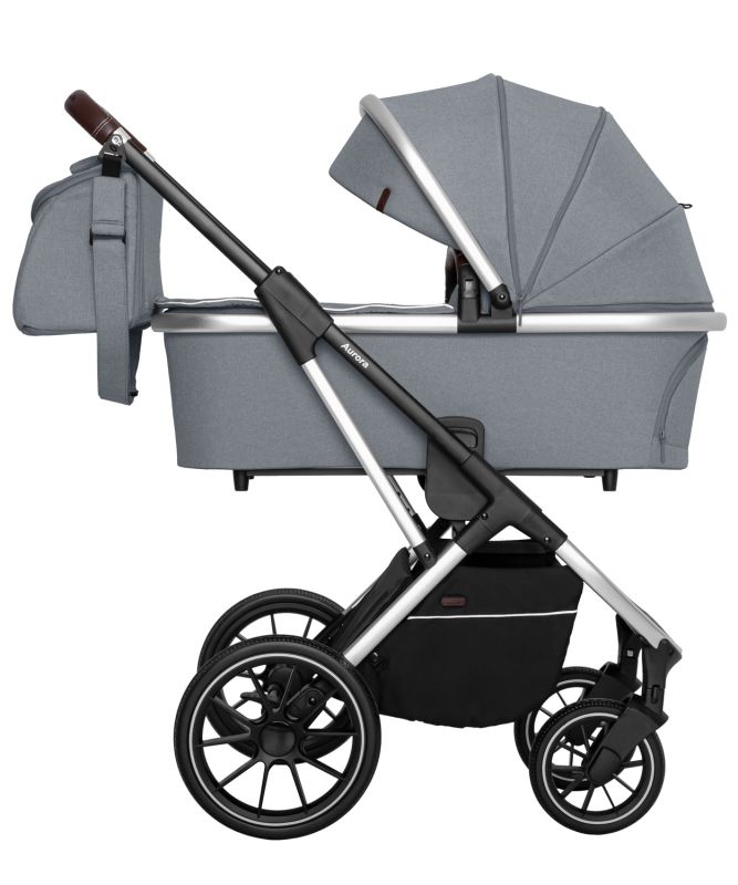 Коляска 2 в 1 CARRELLO Aurora CRL-6505 Silver Grey +дождевик /1/