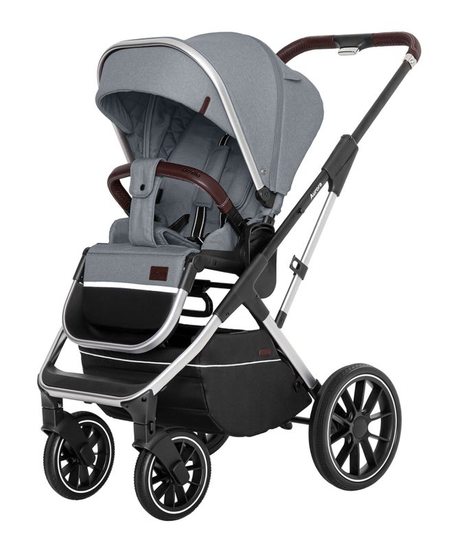 Коляска 2 в 1 CARRELLO Aurora CRL-6505 Silver Grey +дождевик /1/