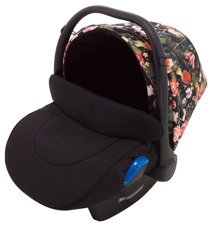 Автокресло Adamex Kite Flowers FL1 черный (цветы)