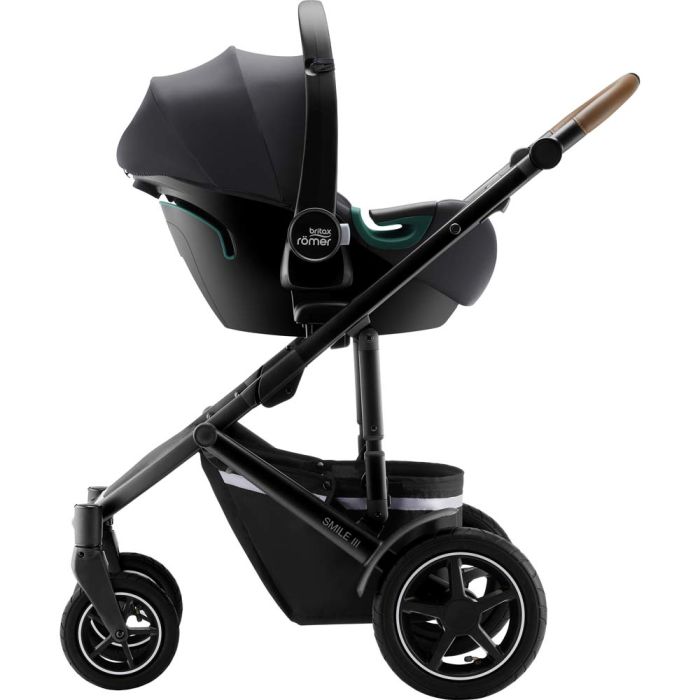 Автокресло BRITAX-ROMER BABY-SAFE3 i-SIZE Midnight Grey с платформой FLEX BASE