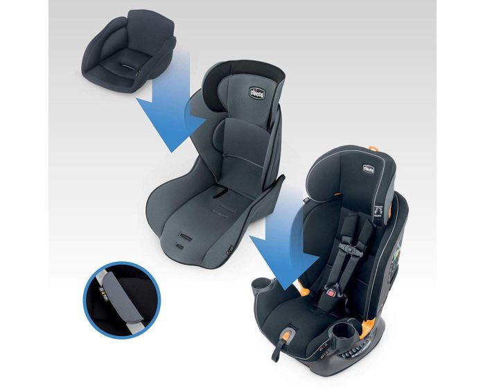 Автокресло Chicco Fit4 серый