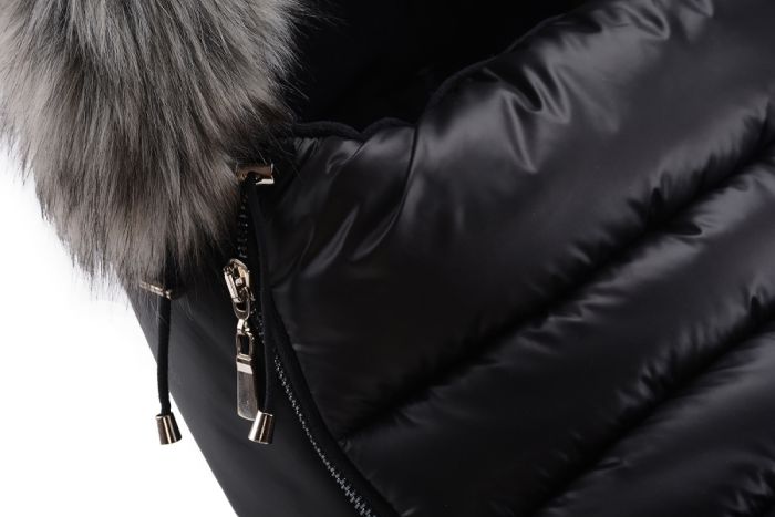Зимний конверт Cottonmoose Alaska Premium 729/65/107/142 gray (черный-серый)